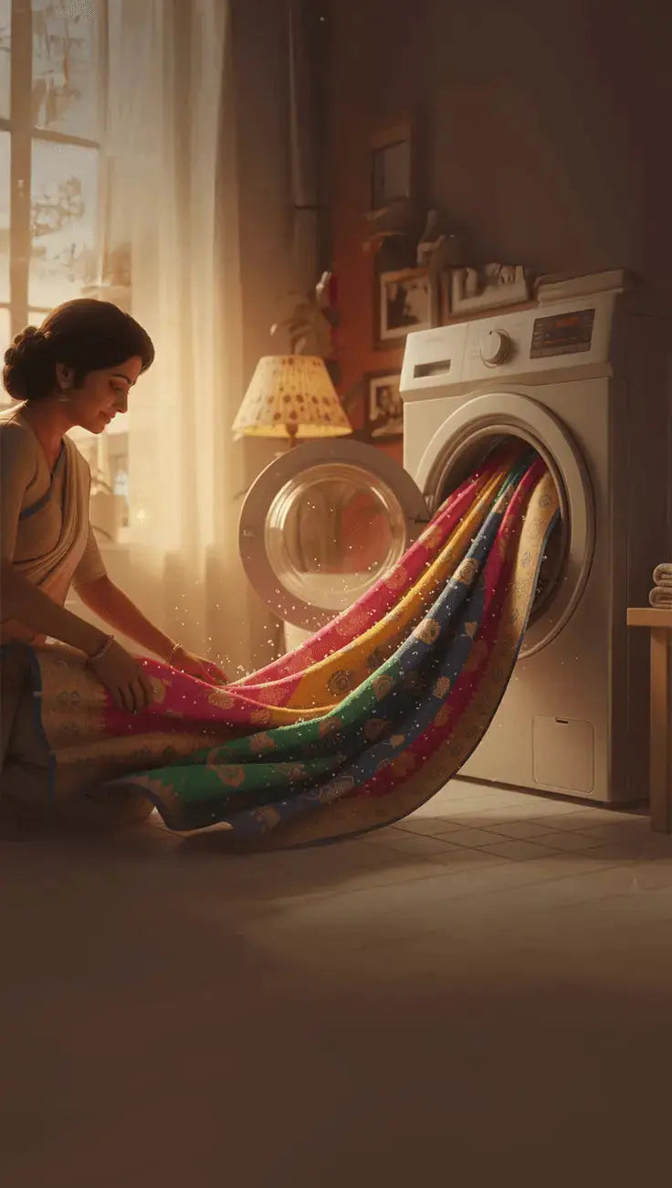 Can Sarees Be Washed in Washing Machine? A Complete Guide for Every Fabric that-saree-shop.myshopify.com