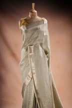 Beige Mysore Crepe Silk Saree that-saree-shop.myshopify.com