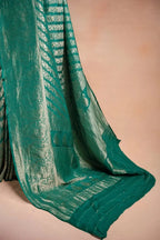 Green Banarasi Silk Saree with Paisley Zari Weaving that-saree-shop.myshopify.com