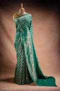 Green Banarasi Silk Saree with Paisley Zari Weaving that-saree-shop.myshopify.com