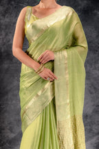 Green Tissue Silk Saree that-saree-shop.myshopify.com