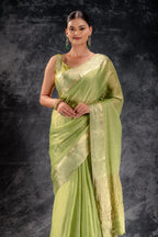 Green Tissue Silk Saree that-saree-shop.myshopify.com