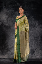 Green Tonal Tissue Silk Saree that-saree-shop.myshopify.com