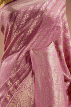 Lavender Crepe Silk Saree with Paisley Zari Weaving that-saree-shop.myshopify.com