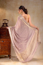 Lavender Tissue Silk Saree that-saree-shop.myshopify.com