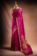 Magenta Crepe Silk Saree with Rich Pallu that-saree-shop.myshopify.com