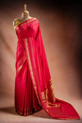 Pink Crepe Silk Saree with Rich Pallu that-saree-shop.myshopify.com