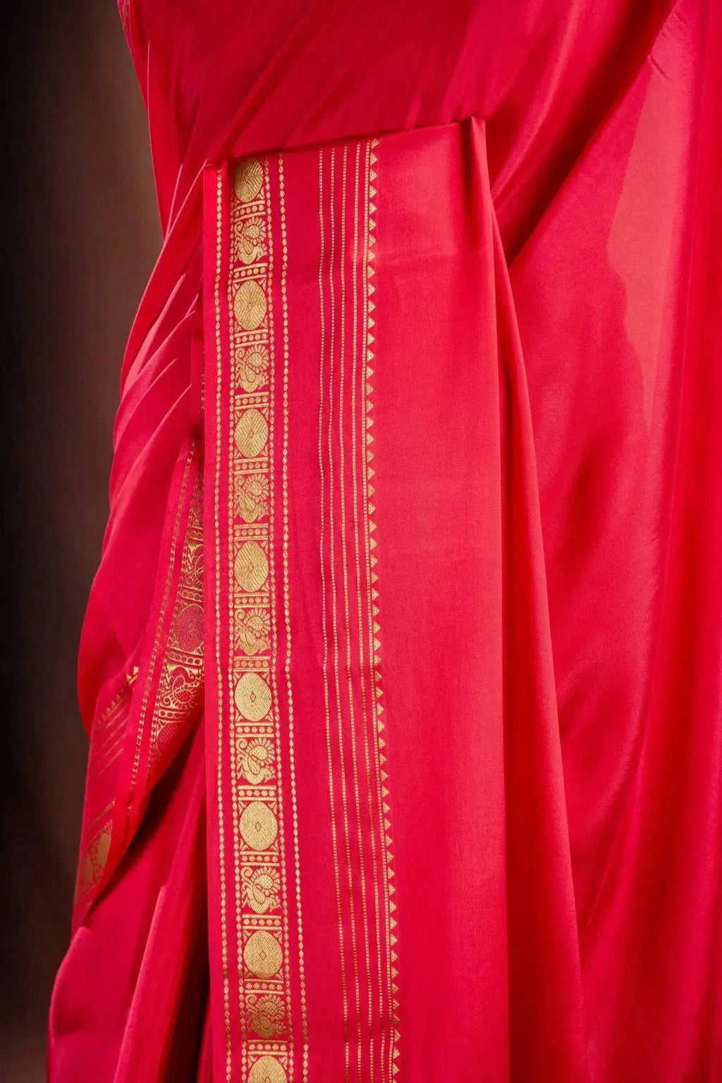 Pink Crepe Silk Saree with Rich Pallu that-saree-shop.myshopify.com
