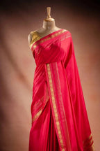 Pink Crepe Silk Saree with Rich Pallu that-saree-shop.myshopify.com