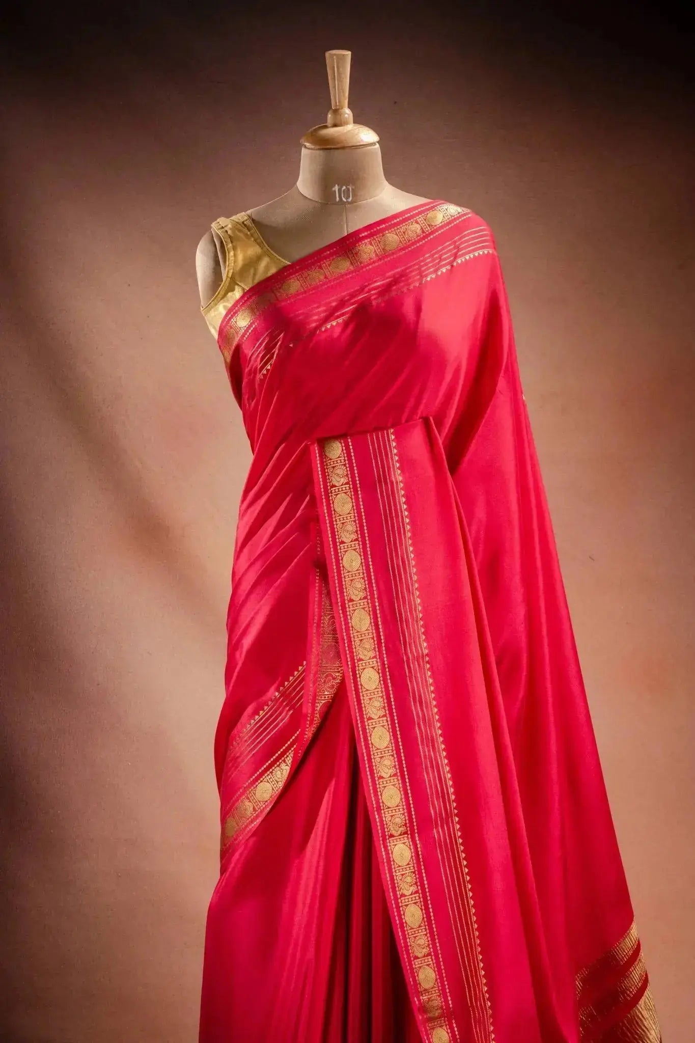 Pink Crepe Silk Saree with Rich Pallu that-saree-shop.myshopify.com