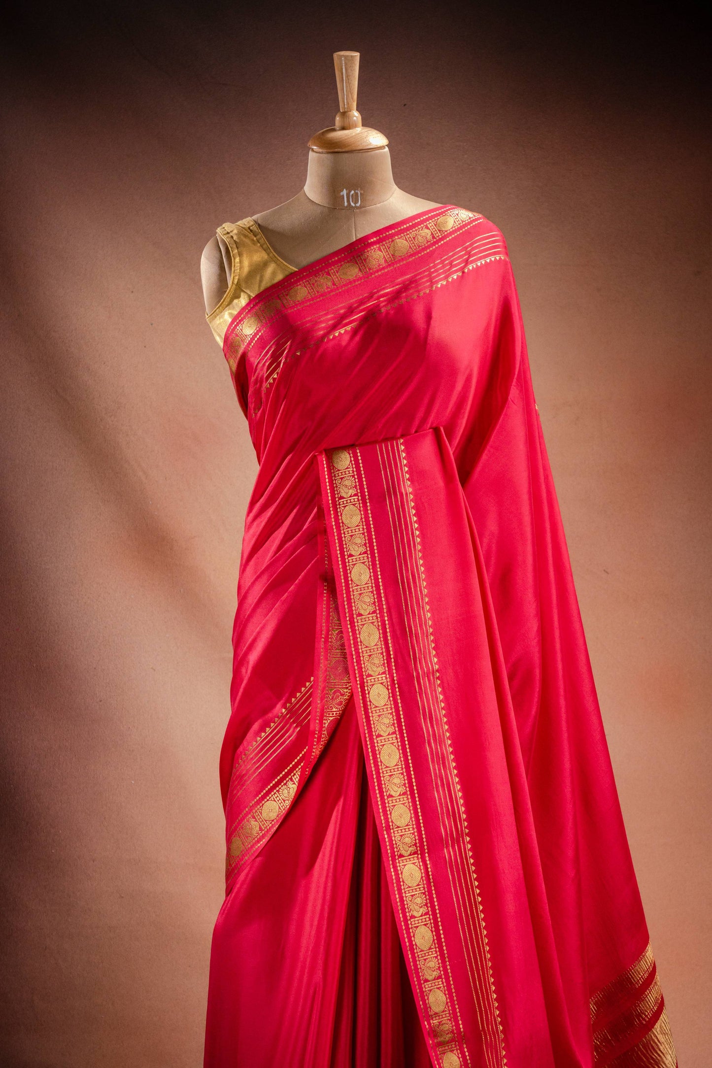Pink Crepe Silk Saree with Rich Pallu